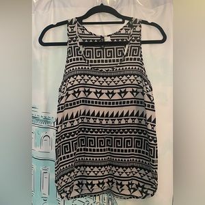 Graphic Racerback H&M Tank Top - Size 4/XS
